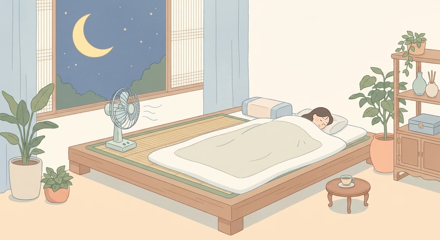 여름밤 시원하게 자는 법, 에어컨 없이도 쾌적하게 잠드는 꿀팁